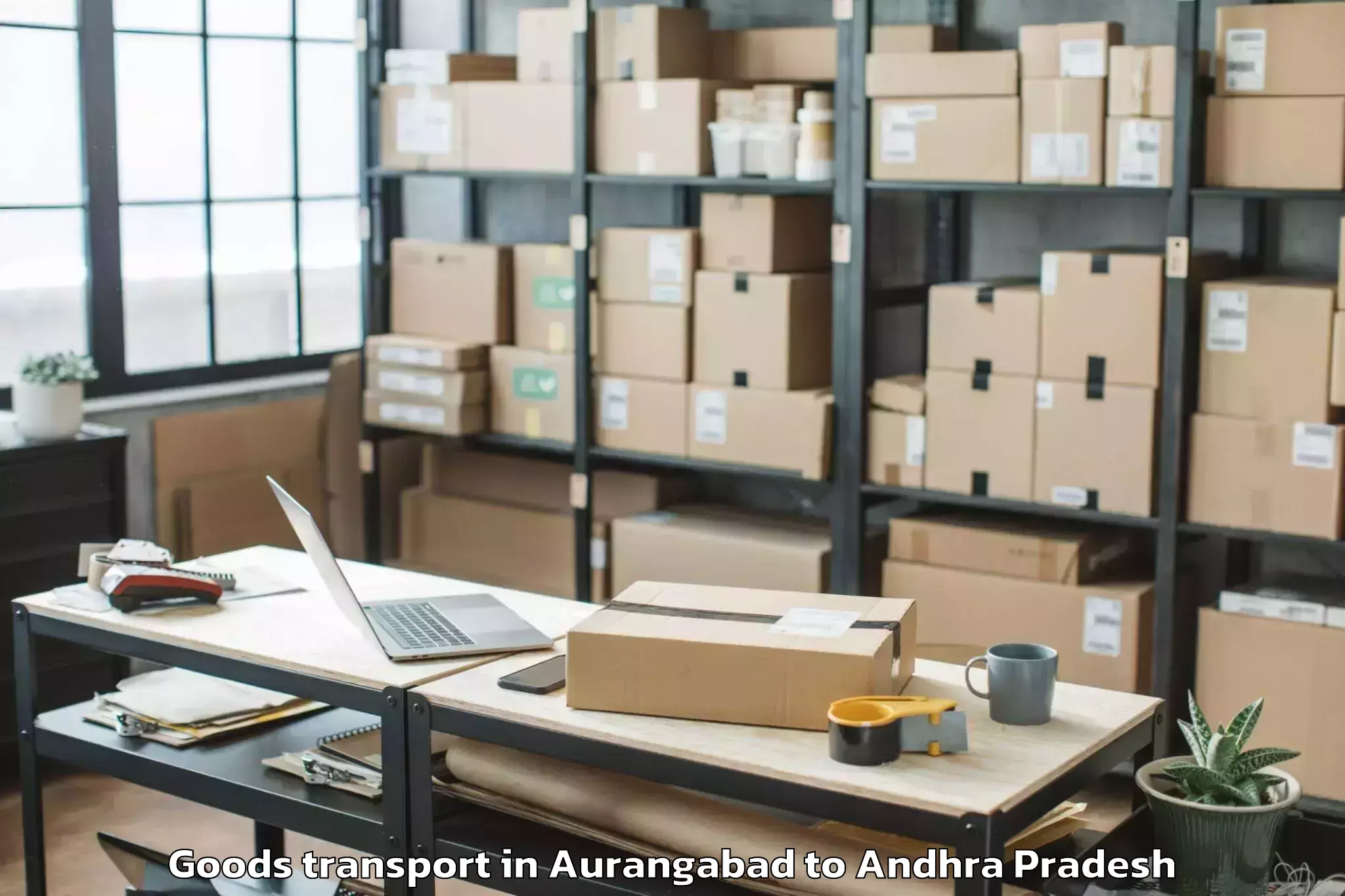 Book Aurangabad to Veerullapadu Goods Transport